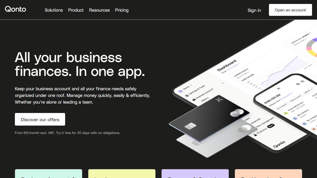 Qonto-中小企业和自由职业者的在线商业账户