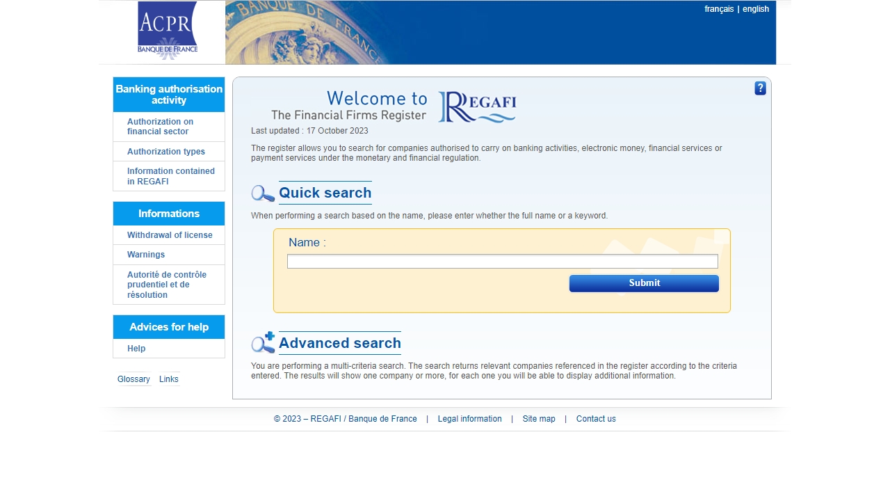 法国审慎监管管理局 (ACPR)